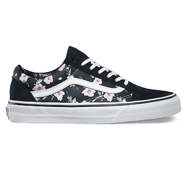 Sneakers Vans Old Skool vintage floral blue graphite 2015