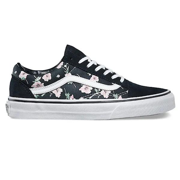 Sneakers Vans Old Skool vintage floral blue graphite 2015