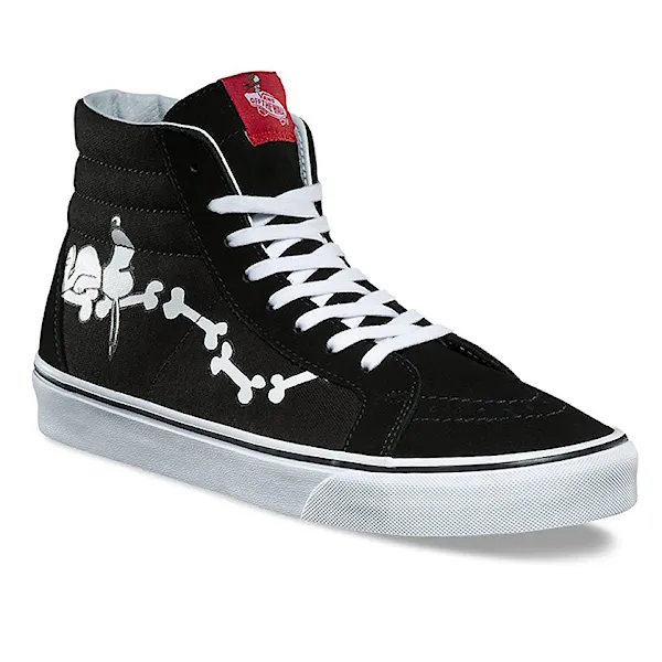 Sneakers Vans Sk8-Hi Reissue peanuts snoopy bones/black 2017