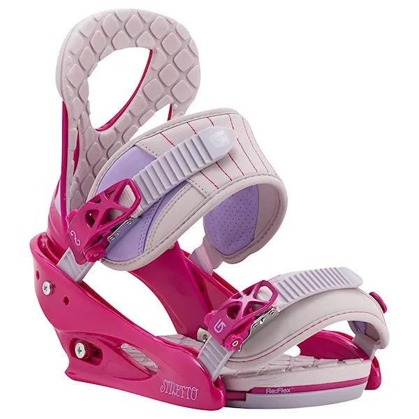 Ski Binding Burton Stiletto pink/grey 2016