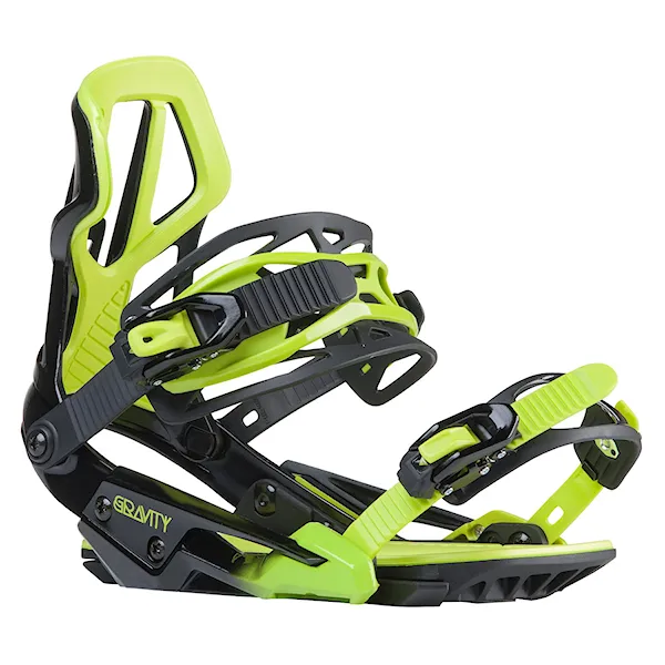 Vázání na lyže Gravity G3 black/lime 2016