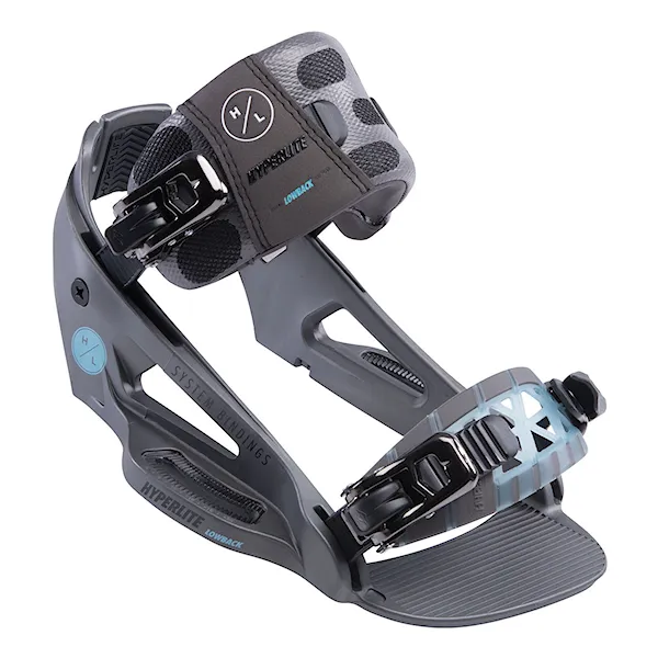 Vázání na wakeboard Hyperlite System Lowback graphite 2019