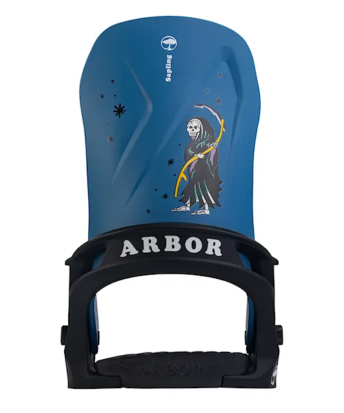 Vázání na snowboard Arbor Sapling black/blue 2025