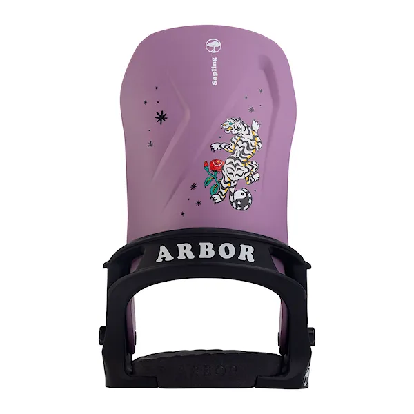 Snowboard Binding Arbor Sapling black/purple 2025