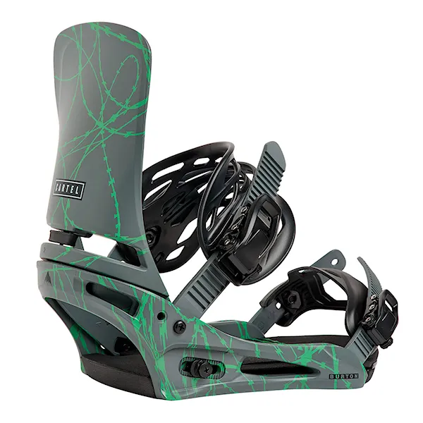 Wiązanie snowboardowe Burton Cartel gray/green voltage 2027