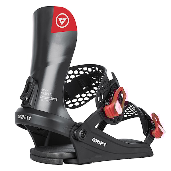 Vázání na snowboard Gravity Drift black/red 2026