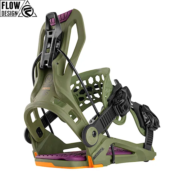 Vázání na snowboard Nidecker Flow Fenix green 2025