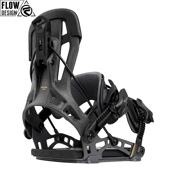 Vázání na snowboard Nidecker Flow NX2 Carbon black 2027