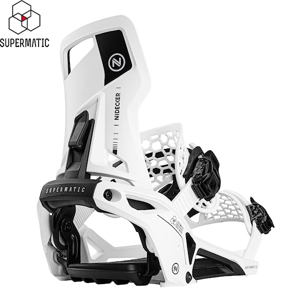Vázání na snowboard Nidecker Supermatic white 2025