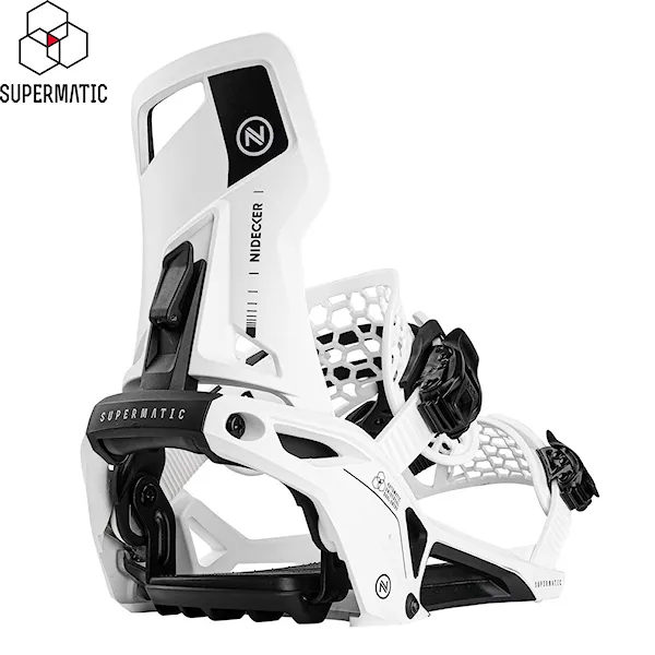Vázání na snowboard Nidecker Supermatic white 2025
