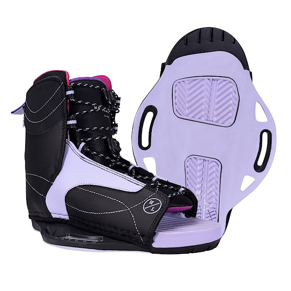 Vázání na wakeboard Hyperlite Jinx black/purple 2025