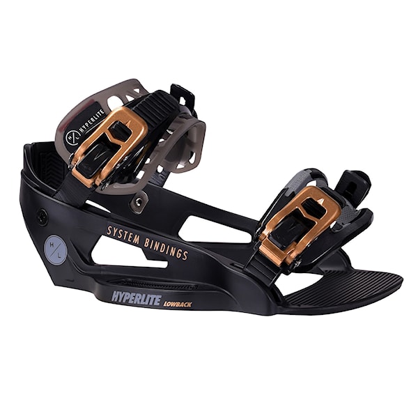 Vázání na wakeboard Hyperlite System Lowback black/gold 2025