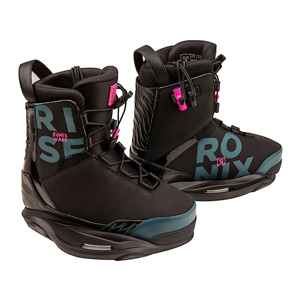 Viazanie na wakeboard Ronix Rise black/teal/pink 2025