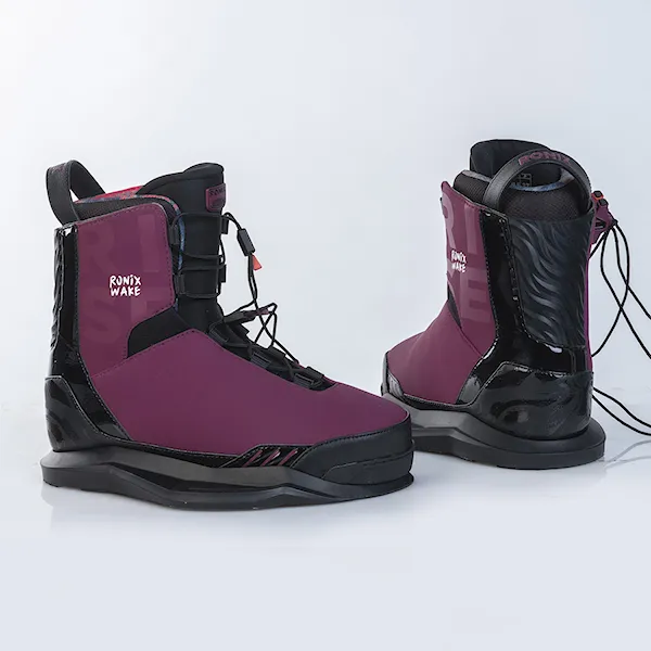 Viazanie na wakeboard Ronix Rise merlot/peach 2026