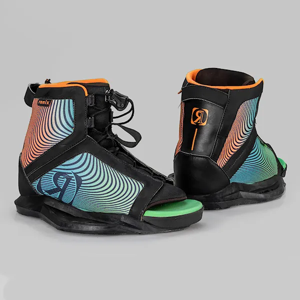 Vázání na wakeboard Ronix Vision Boys black/blue 2026