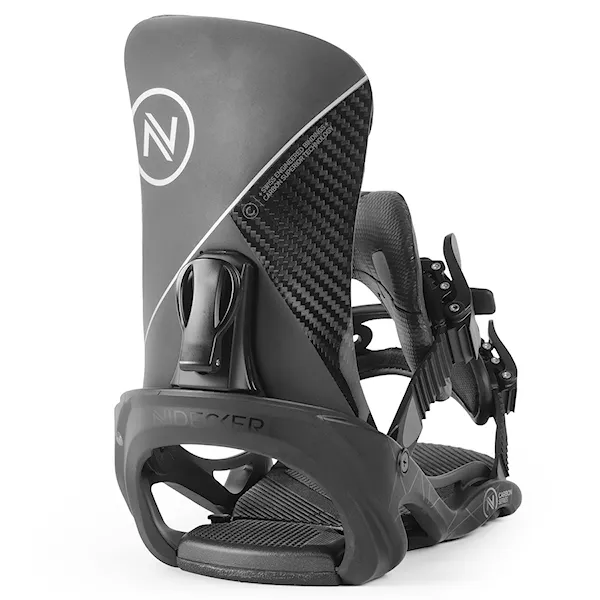 Vázání na snowboard Nidecker Carbon black/silver 2018