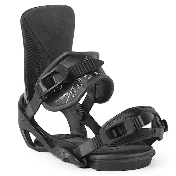 Vázání na snowboard Nidecker Carbon black/silver 2018