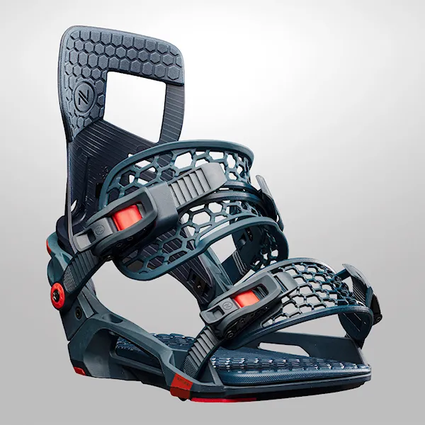 Snowboard Binding Nidecker Kaon-X petrol/red 2021