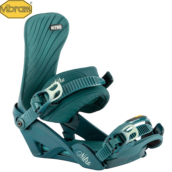 Snowboard Binding Nitro Ivy blue leaf 2022