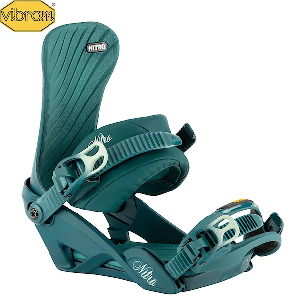 Snowboard Binding Nitro Ivy blue leaf 2022