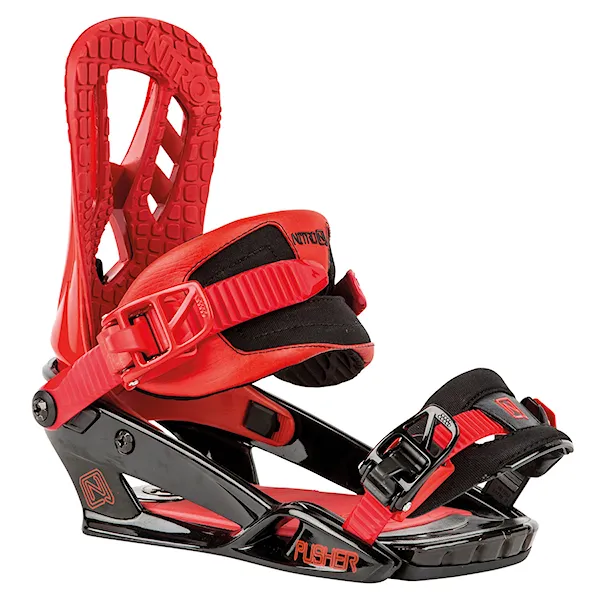 Snowboard Binding Nitro Pusher red 2016