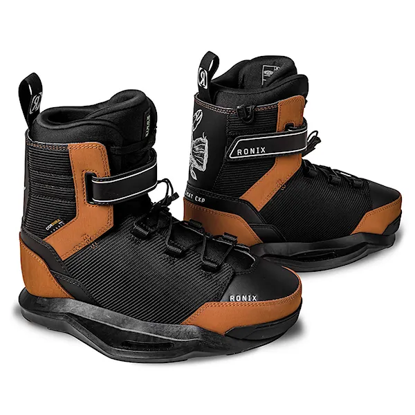 Viazanie na wakeboard Ronix Diplomat EXP black/gum rubber 2025