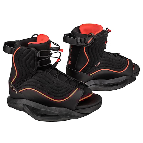 Wiązanie wakeboardowe Ronix Luxe black/coral 2026