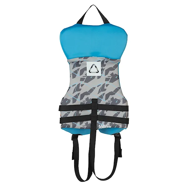 Kamizelka wakeboardowa Follow Child Pop Iso grey/blue 2022