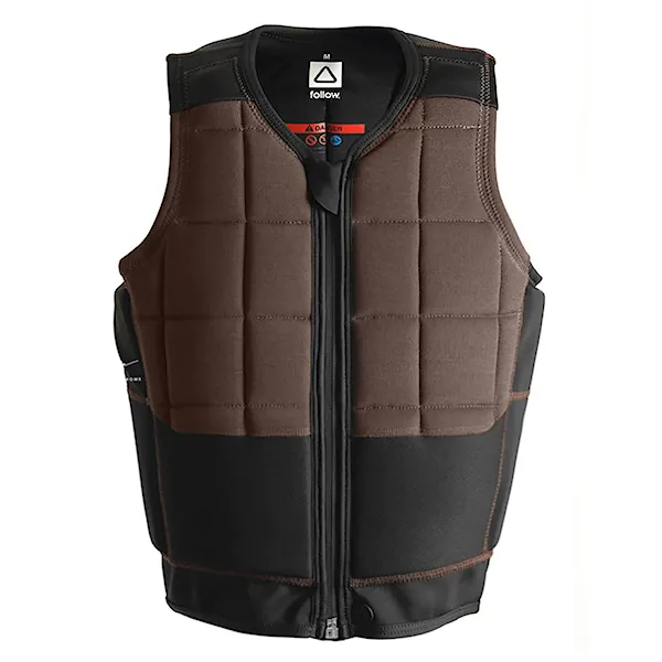Kamizelka wakeboardowa Follow RD Impact black/brown 2022