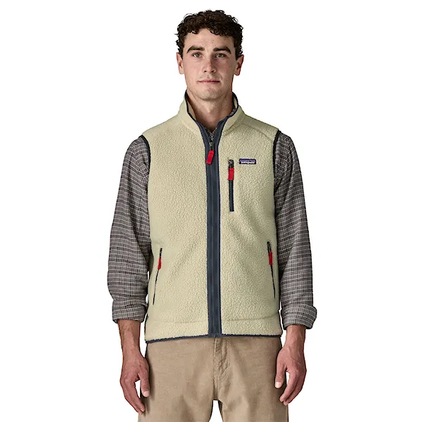 Vesta Patagonia M's Retro Pile Vest pelican w/smolder blue 2026