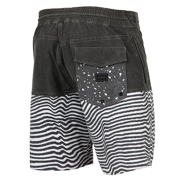 Plavky Volcom Vibes Half Stoney 19 black/white 2017