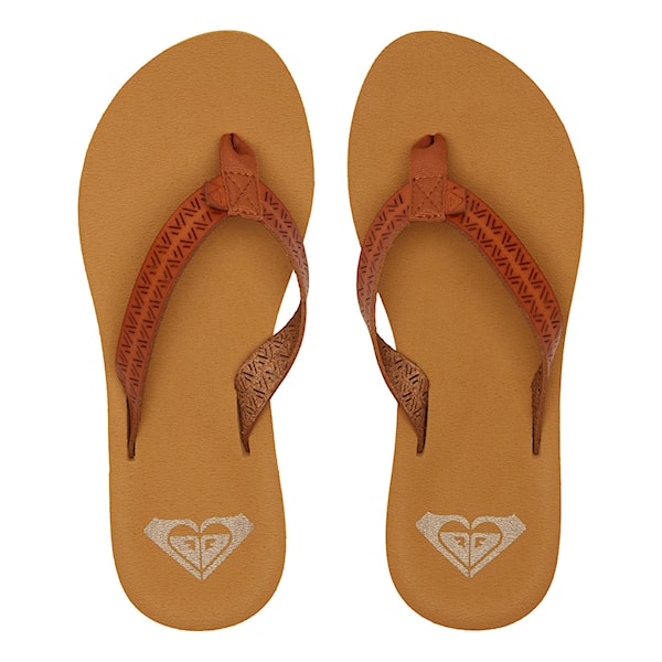Žabky Roxy Porto Motif tan 2025