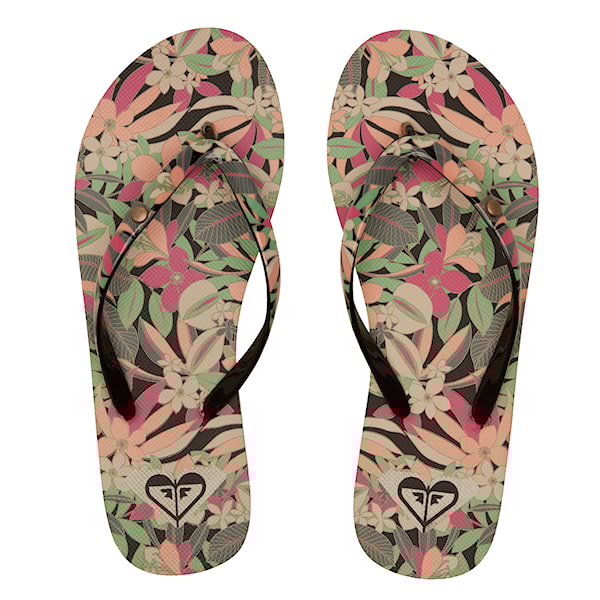 Flip-flops Roxy Portofino III black/pink/soft lime 2024