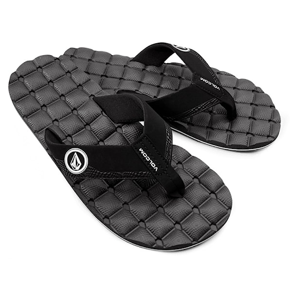 Žabky Volcom Recliner black white 2026
