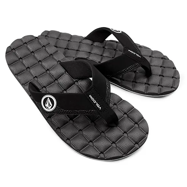 Japonki Volcom Recliner black white 2026