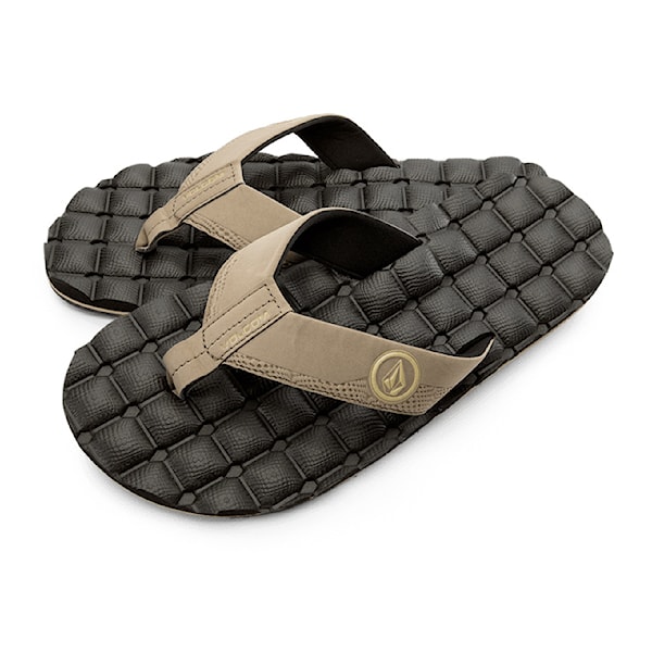 Žabky Volcom Recliner khaki 2026