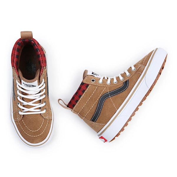 Zimné topánky Vans Kids Sk8-Hi MTE 1 plaid brown/black 2022