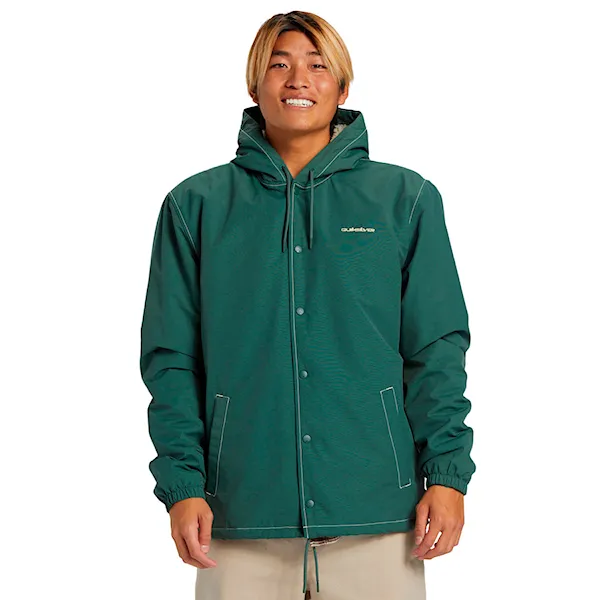 Kurtka zimowa do miasta Quiksilver Rain Cloud Warm Hooded Coach forest 2025