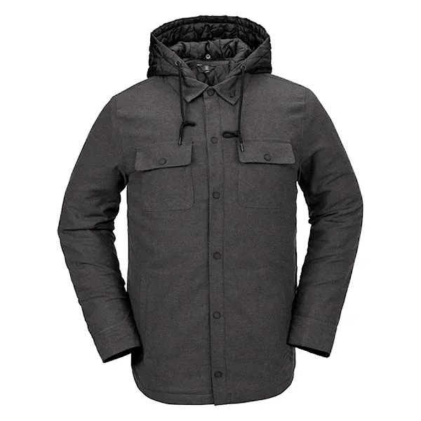 Zimní bunda do města Volcom Ins Riding Flannel heather black 2025