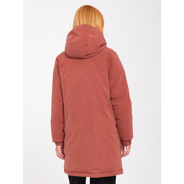 Kurtka zimowa do miasta Volcom Wms Sleepi Puff Up Parka chestnut brown 2025