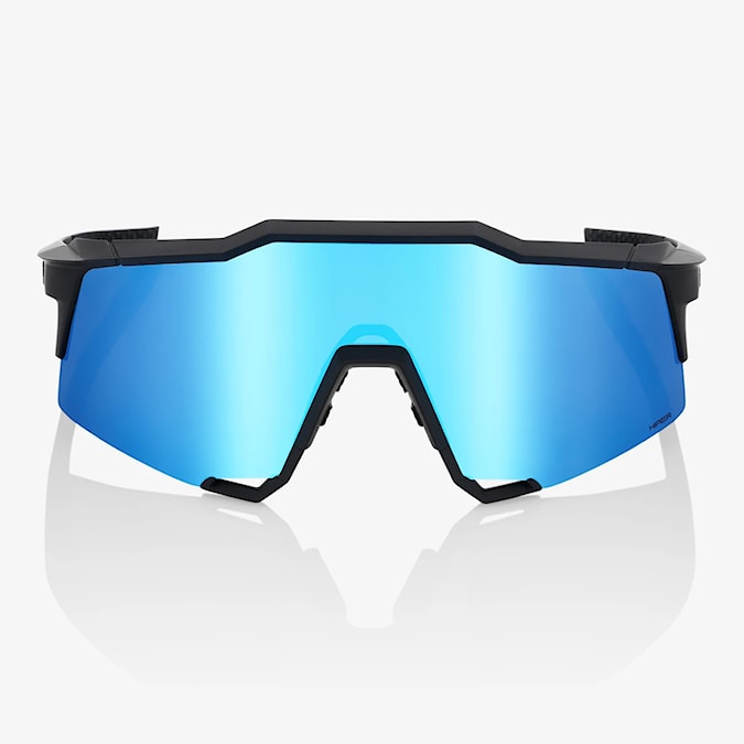 Okulary rowerowe 100% Speedcraft matte black | hiper blue multilayer mirror 2025