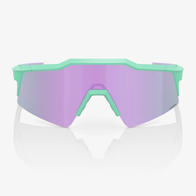 Bike Sunglasses and Goggles 100% Speedcraft SL soft tact mint | hiper lavender mirror 2024