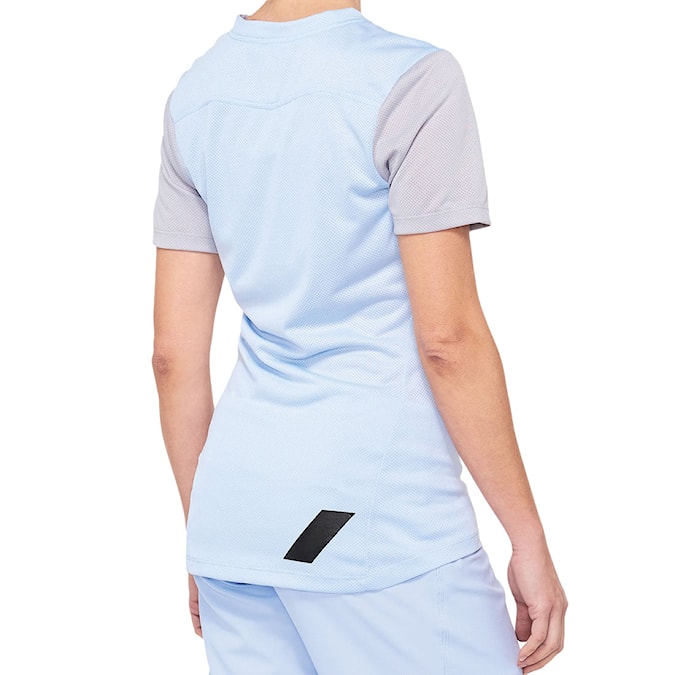 Bike dres 100% Wms Ridecamp Jersey powder blue/grey 2021