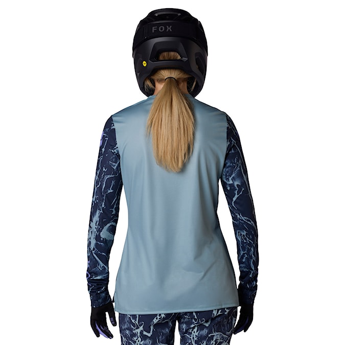 Bike dres Fox Wms Ranger LS Jersey Image Print arctic blue 2026