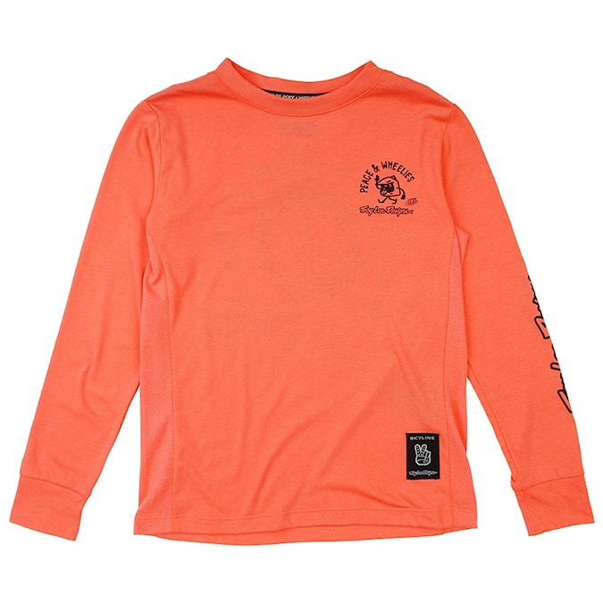 Bike dres Troy Lee Designs Youth Skyline Ride LS p&w melon 2025