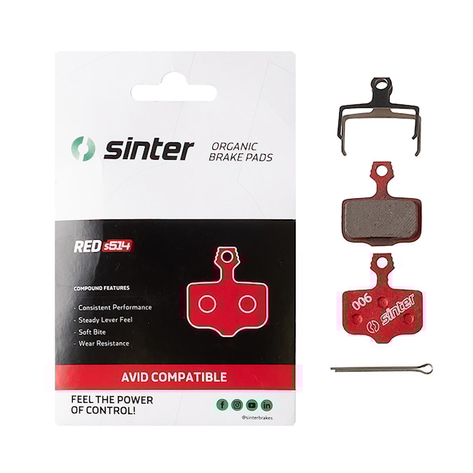 Brzdové destičky Sinter SRAM (Level, Elixir, DB) Red