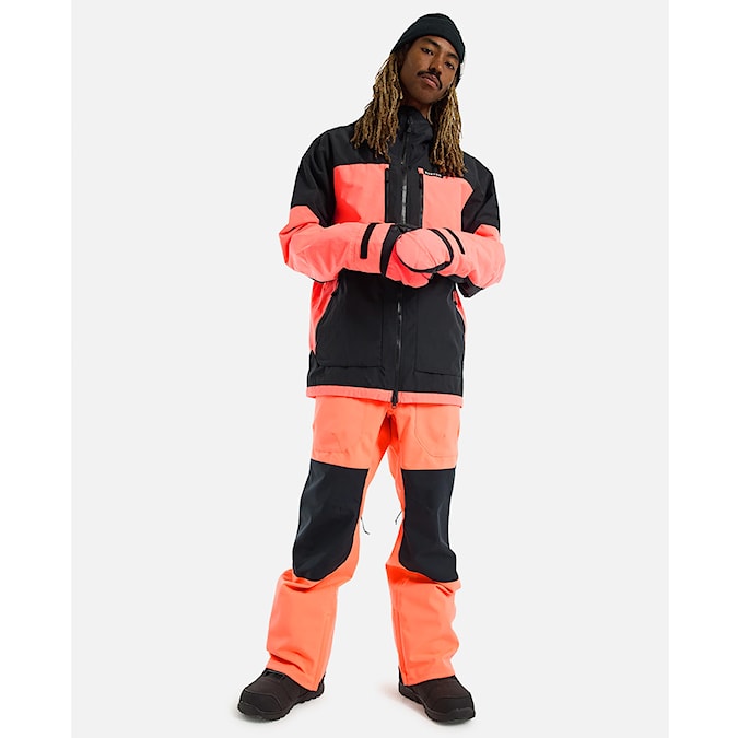 Snowboard Jacket Burton Frostner true black/tetra orange 2023