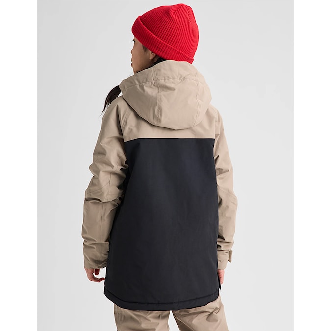 Kurtka snowboardowa Burton Kids Frostner Anorak summit taupe/true black 2027