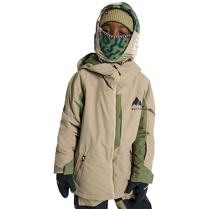 Snowboard Jacket Burton Kids Hillslope summit taupe/forest moss 2026