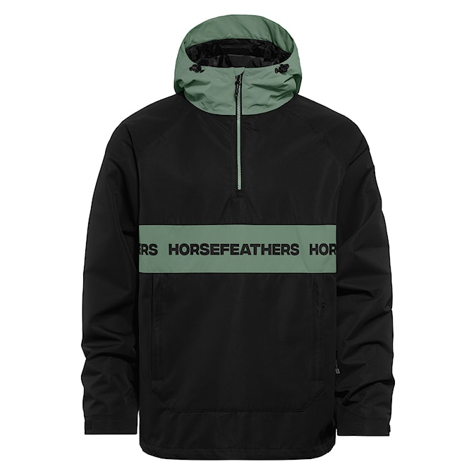 Bunda na snowboard Horsefeathers Gordie black/iceberg green 2026
